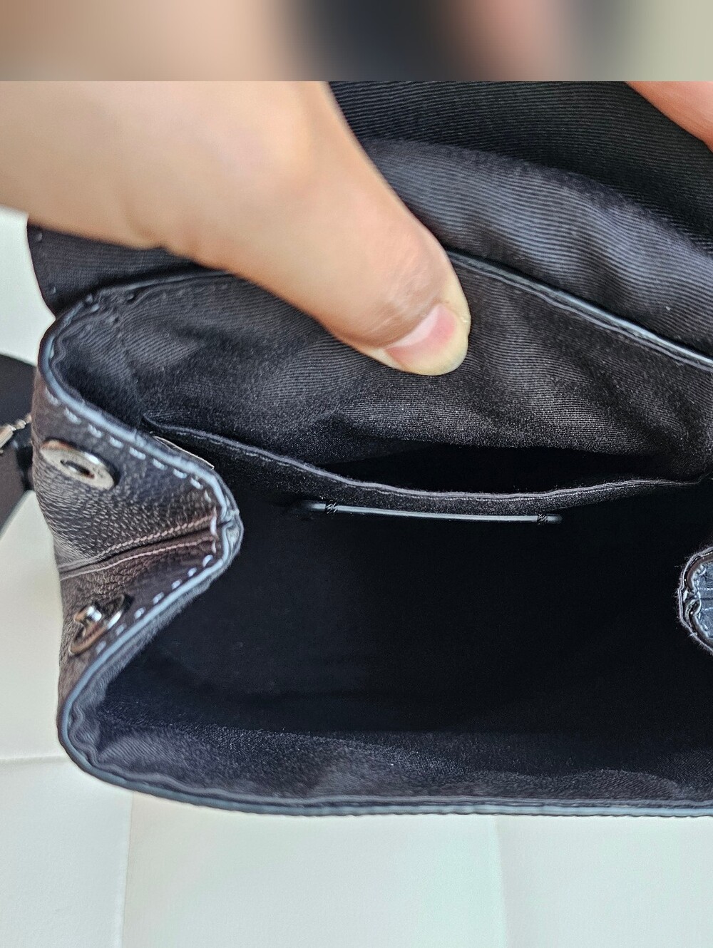 Authentic COACH Leather Mini Backpack Crossbody Bag - Picture 8 of 14